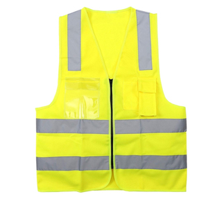 2026 multi-poches vêtements de travail gilet de sécurité haute visibilité gilet meilleur matériel hommes porter haute visibilité gilet breatahbale ruche - Product Image 3