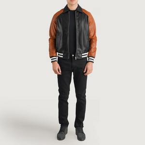 Automne et printemps décontracté élégant Slim Fit peau de mouton Denim veste véritable col montant fourrure décoration courte longueur coton rempli - Product Image 3