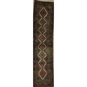 <b>Wool</b> Runner Carpet Luxurious Vintage Medallion Design Artisan <b>Crafted</b> Traditional Floor Decor Elegant Home Interior Accent - Product Image 1