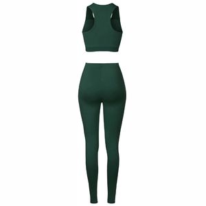 Vente en gros de vêtements de sport neufs pour femmes vêtements de gym costume de yoga respirant à haute élasticité 2 pièces ensemble de soutien-gorge de sport veste leggings fitness yoga - Product Image 6