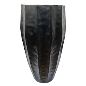 Aluminium Handmade Black Powder Coated Planter Pot Modern Luxury Design For Home Hotel Restaurant Decoration - Product Image 2