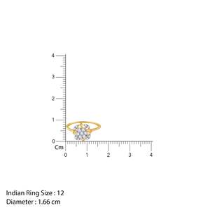GIVA Heer by GIVA-Anillo de diamantes cultivados en laboratorio de chakras de oro amarillo - Product Image 1
