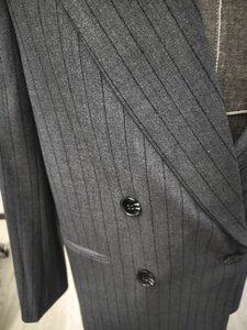 NAYIJI Vente en gros Blazer rayé de haute qualité Coupe ajustée Vêtements d'affaires pour hommes <span class=keywords><strong>Veste</strong></span> à double boutonnage pour hommes - Product Image 3