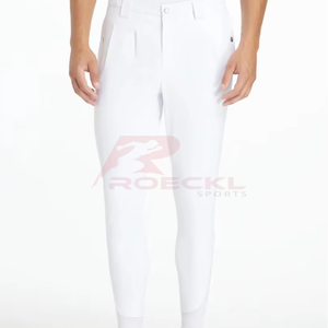 Culotte d'équitation pour hommes de qualité supérieure en gros coutures renforcées évacuation de l'humidité séchage rapide léger ajustement flexible équitation équestre - Product Image 1