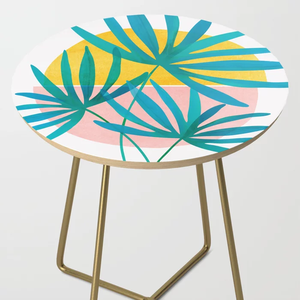 Mesa de estilo europeo de madera sólida con esmalte impreso, mesa de Estilo Vintage para sala de estar - Product Image 3