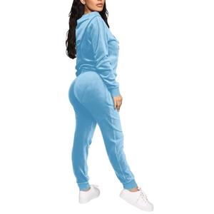 Conjunto Deportivo de 2 Piezas de Terciopelo con Capucha de Invierno Personalizado, Estilo Hip Hop, para Mujer, con Bordado, Traje Deportivo para Hombre 2026 - Product Image 5