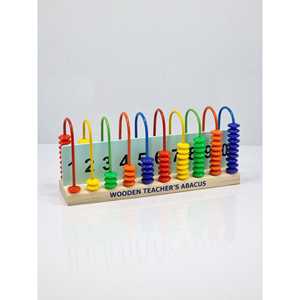<b>Abacus</b> Wooden Math Toy <b>for</b> Teachers and <b>Kids</b> Educational Preschool Age Range <b>for</b> Mathematics and Numbers Instruction - Product Image 1