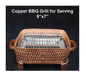 Parrilla de Barbacoa Rectangular de Tres Pinchos de Primera Calidad, Lujosa, de Acero y Cobre, Ecológica, Ajustable y Moderna - Product Image 4