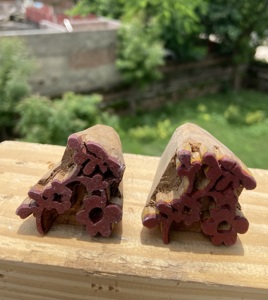 Hand-Carved Floral <b>Wood</b> <b>Block</b> Print Stamps | Floral Motif Designs | Textile <b>Block</b> Printing Tools - Product Image 5