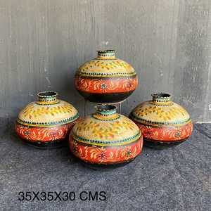 Maceta Cuadrada Vintage Pintada a Mano, Ecológica, para Interiores y Exteriores, para Plantar en la Sala de Estar, con Características de Drenaje - Product Image 5