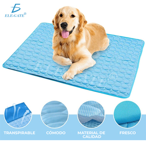 Portable and Washable Cooling <b>Pad</b> Mat for Dogs <b>Cats</b> Solid Fiber Pet Cooling Mat with Removable Cover Cool Down From the <b>Heat</b> - Product Image 3