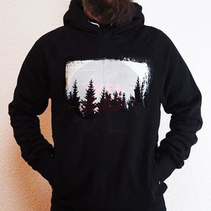 Vente en gros de sweats à capuche sérigraphiés pull à la mode avec logo personnalisé pour hommes, hiver, col à capuche décontracté, motif uni - Product Image 1