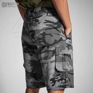 Shorts de sécurité décontractés pour hommes, vêtements de travail cargo, réfléchissants, séchage rapide, toile, fermeture à cordon, été, service OEM personnalisable - Product Image 3
