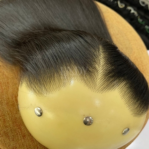 La mejor calidad de cierre 9*6 hueso recto Color Natural muy sedoso sin enredos sin caída de extensiones de cabello - Product Image 2