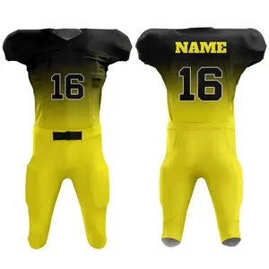 Uniforme de fútbol americano profesional para hombres, ropa deportiva cómoda y de secado rápido con mangas cortas para equipos - Product Image 5