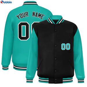 Veste universitaire unisexe pour homme BOBBIN INDUSTRIES, vente chaude, personnalisable, style baseball, tissu en toile, polaire, grande taille - Product Image 5