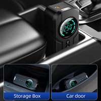 Gonfleur de pneus Pompe à air portable pour compresseur de pneus de voiture Pompe à air électrique pour voiture Jauge de gonflage électrique automatique pour voiture Vélo