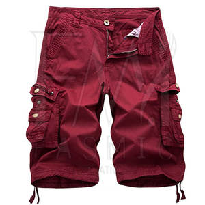 กางเกงขาสั้นคาร์โก้แบบสั้นสำหรับกลางแจ้งแบบลำลองมีกระดุมปิดเอวสไตล์กำหนดเองกันน้ำ - Product Image 1