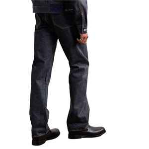 Jeans en denim pour homme, coupe slim, droite, taille mi-haute, déchirés, délavés, respirants, séchage rapide, été, 100% coton tricoté - Product Image 3