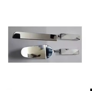 Servidor de pastel con mango de acero Juego de servidor de pastel de boda Espátula y servidor de pastel de boda de buena calidad para uso de artículos de fiesta - Product Image 1