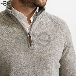 Sustainable Wool Blend Sweater Men & <b>Women</b> Quarter <b>Zip</b> Half <b>Zip</b> Jersey <b>Jumper</b> Cozy Knitted Pullover Breathable - Product Image 4