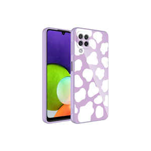 Samsung pour Galaxy A22 4G Coque en silicone rigide époxy de luxe avec protection de l'appareil photo et motif décoratif - Product Image 2
