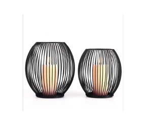 Vente en gros de dessus de table à manger classique Bougeoir décoratif en fil de métal fait à la main bon marché et pour Noël et les mariages - Product Image 5