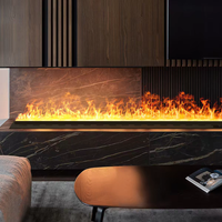 Humidificateur à flamme avec atomisation 3D intégrée, simulation de cheminée électronique, décoration de flamme pour la maison, salon, TV