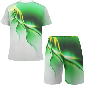 Ropa de calle, conjunto doble sublimado personalizado, camiseta gráfica DTG Vintage y camisetas cortas de gran tamaño para hombre, conjunto corto para hombre - Product Image 6