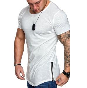Meilleur T-Shirt Long Homme 100% Coton Logo Personnalisable Vente en Gros Tissu Tissé Sérigraphie Écologique Respirant - Product Image 4