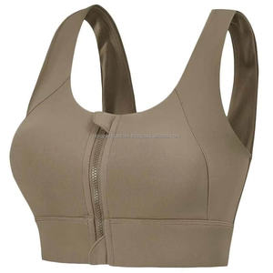 Soutien-gorge de sport pour femme à haute résistance aux chocs avec fermeture éclair sur le devant, veste de fitness, soutien-gorge de yoga pour la course à pied - Product Image 6