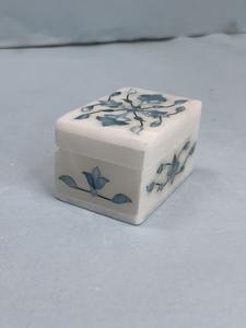 Boîte à bijoux en marbre bleu | Stockage élégant pour bagues, boucles d'oreilles et accessoires | Cadeau décoratif en gros pour les femmes - Product Image 6