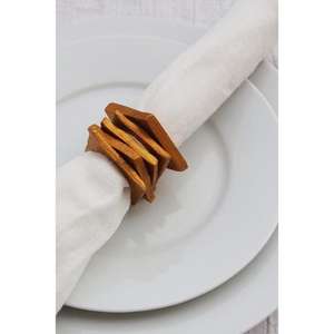 Smooth polished <b>wooden</b> <b>napkin</b> <b>ring</b> with durable construction designed for long lasting use daily meals parties gatherings - Product Image 1