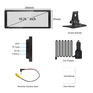 10.26 Inch IPS Touch Car <strong>Monitor</strong> DVR Blackbox Wireless Carplay Android Portable MP5 Multimedia GPS Universal Car <strong>Dvd</strong> <strong>Player</strong> - Product Image 6