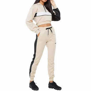 Venta caliente personalizado Jogging conjunto de 2 piezas señoras Jogging Conjunto personalizado mujer chándal personalizado chándales para mujer ropa chándal - Product Image 1