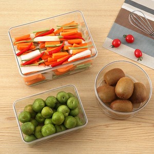 3-Piece BPA Free Plastic Food Storage Container <b>Set</b> Kitchen Pantry Fresh Foods Meal Veggie Fruit <b>Lunch</b> Boxes with Plastic Lids - Product Image 5