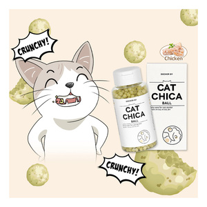DR.BY CHICA BALL Cuidado Dental Aperitivos para gatos Golosinas sin gluten para la salud bucal Sin colores artificiales Cuidado de la salud de mascotas y suplementos - Product Image 1