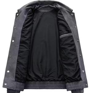 Chaqueta Universitaria de Béisbol con Parche de Bordado Chenille Personalizado para Hombre, Chaqueta Universitaria Vintage con Letras para Hombre - Product Image 3