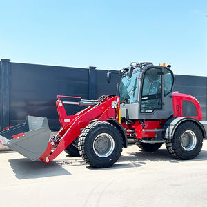 Mini-tracteur chargeur hydraulique diesel à double pompe 2T 4x4, moteur haute puissance, chargeuse sur roues, capacité de la benne 1-1,2 m, simultané - Product Image 6