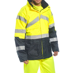 Veste de travail de sécurité réfléchissante pour hommes de haute qualité Construction Hi Vis Industry Workwear Supports Logo personnalisé Veste de sécurité - Product Image 2