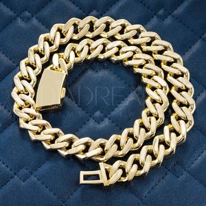 Chaîne à maillons ultra luxueuse en argent 925 entièrement glacé HipHop Cut Leb Grown Diamond pour hommes Party Wear Jewelry - Product Image 2