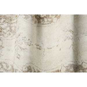 Tapis turc vintage, tapis de couloir 2x9,4 pi (61x285 cm), tapis en laine persane blanc - Product Image 5