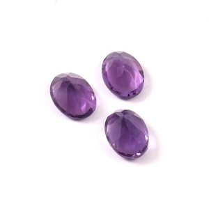 Cuarzo amatista natural facetado púrpura 8x6MM Color violeta piedra preciosa suelta tamaño de anillo de corte ovalado para la fabricación de joyas - Product Image 2