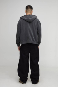 Sweat à capuche uni en molleton lourd personnalisé, 100% coton, coupe classique, streetwear, pull-over, unisexe, haute qualité - Product Image 5