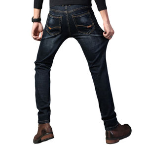 Jeans à la mode pour hommes vente en gros Pricc Jean pantalon Slim Fit hommes Designer Stretch Denim bleu et noir Logo personnalisé Jeans hommes - Product Image 6