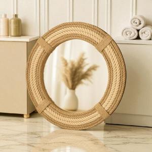 ผลิตกระจกติดผนังดีไซน์หรูหรา รูปทรงแปลกตา ทำจากเรซิ่น แบบโบราณ สำหรับตกแต่งห้องนั่งเล่นและทางเข้าบ้าน - Product Image 1