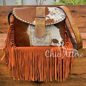 กระเป๋าสะพายข้างหนังวัวสำหรับผู้หญิงกระเป๋าสะพายไหล่หนังแท้ความจุเยอะออกแบบได้ตามต้องการ - Product Image 1