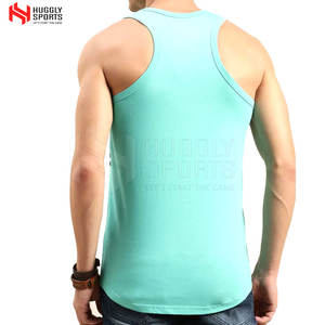 Venta caliente Camiseta sin mangas para hombre Calidad Premium Slim Fit Gym Fitness Wear Tejido de punto Transpirable-Disponible a precio barato - Product Image 4