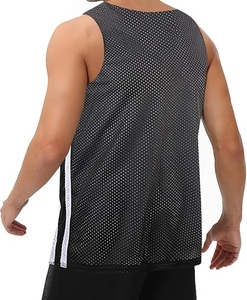 Camiseta de baloncesto reversible para hombre, ropa deportiva personalizada de verano con Bsci sin mangas y talla grande, incluidos pantalones cortos de baloncesto - Product Image 4
