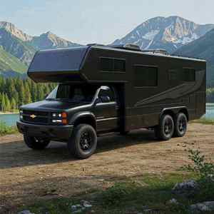 Autocaravana de Aluminio de Lujo Grande para Acampar, Remolque de Viaje, Casa Rodante, Camioneta, Furgoneta Camper con Aire Acondicionado, 5 Plazas - Product Image 1